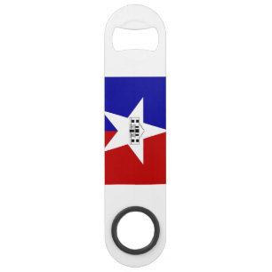 Flag of San Antonio, Texas Keychain Bottle Opener Bar Key