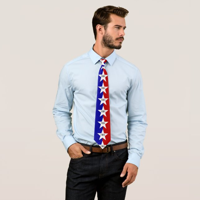 Flag of San Antonio, Texas Neck Tie (In Situ)