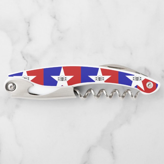 Flag of San Antonio, Texas Waiter's Corkscrew (Front)