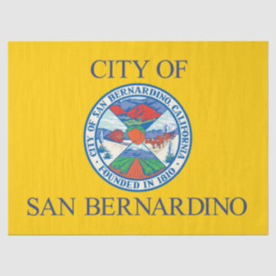 Flag of San Bernardino (California) Tissue Paper