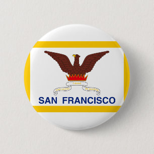 Flag of San Francisco, California Pinback Button