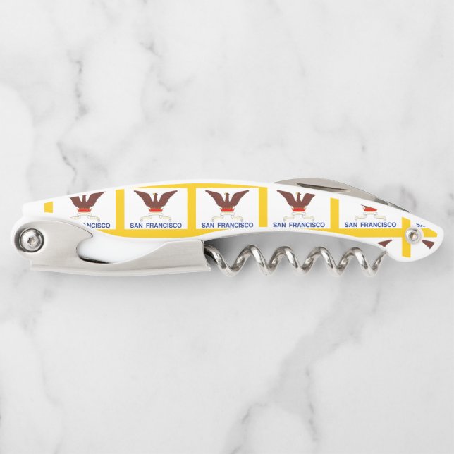 Flag of San Francisco, California Waiter's Corkscr Corkscrew (Front)
