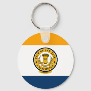 Flag of San Jose, California Keychain
