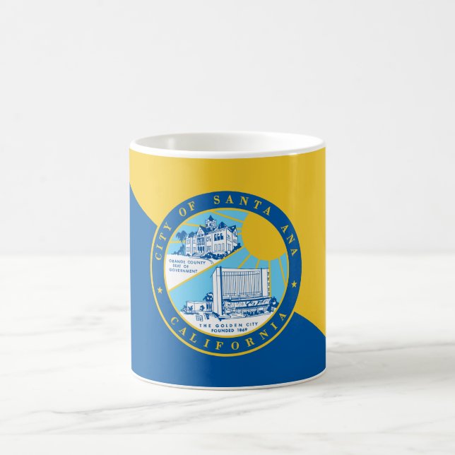 Flag of Santa Ana, California Coffee Mug (Center)