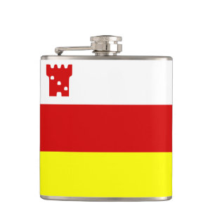 Flag of Santa Barbara, California Flask