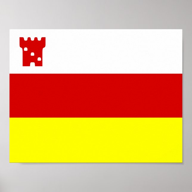 Flag of Santa Barbara, California Poster (Front)