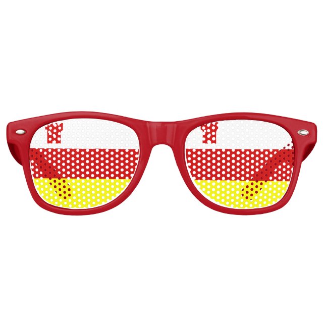 Flag of Santa Barbara, California Retro Sunglasses (Front)