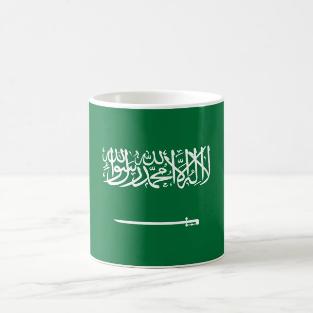 Flag of Saudi Arabia Coffee Mug (Center)