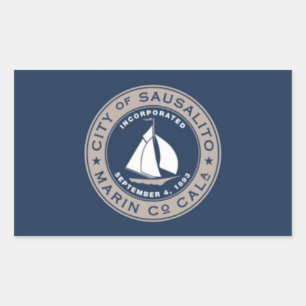 Flag of Sausalito, California Sticker