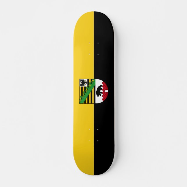 Flag of Saxony-Anhalt Skateboard (Front)
