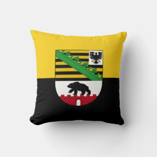 Flag of Saxony-Anhalt Throw Pillow
