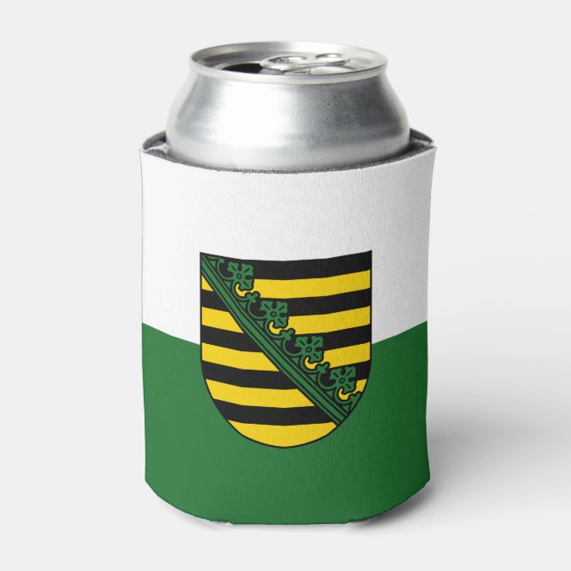 Flag of Saxony Can Cooler (Can Front)