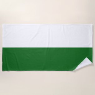 Flag of Saxony (German State) Beach Towel