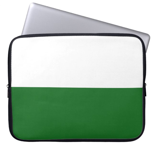 Flag of Saxony (German State) Laptop Sleeve (Front)