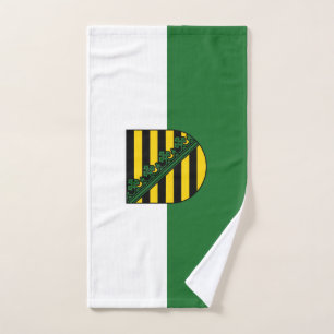 Flag of Saxony Hand Towel