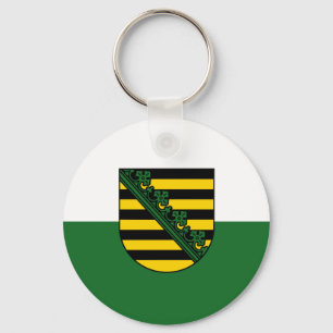 Flag of Saxony Keychain