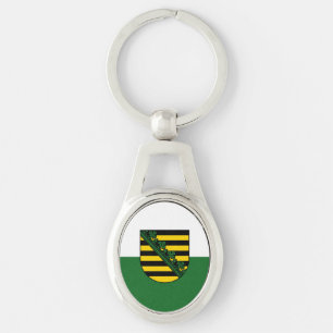 Flag of Saxony Keychain
