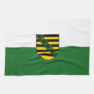 Flag of Saxony Kitchen Towel