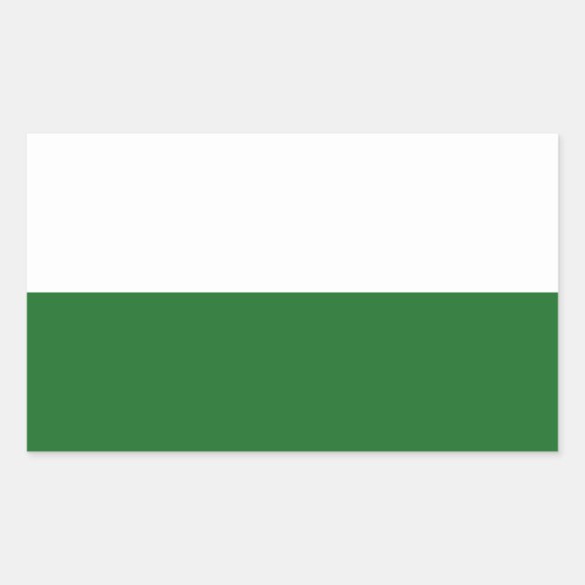 Flag of Saxony Rectangular Sticker (Front)