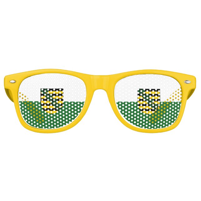 Flag of Saxony Retro Sunglasses (Front)