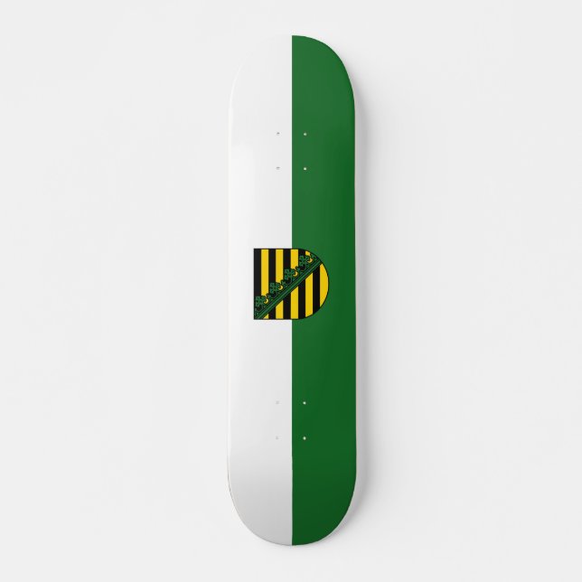 Flag of Saxony Skateboard (Front)