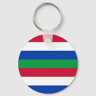 Flag of Schiermonnikoog Keychain