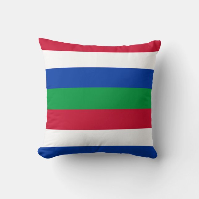 Flag of Schiermonnikoog Throw Pillow (Front)
