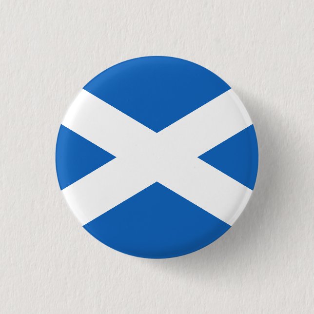 Flag of Scotland 1 Inch Round Button (Front)