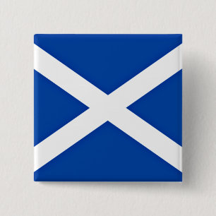 Flag of Scotland 2 Inch Square Button