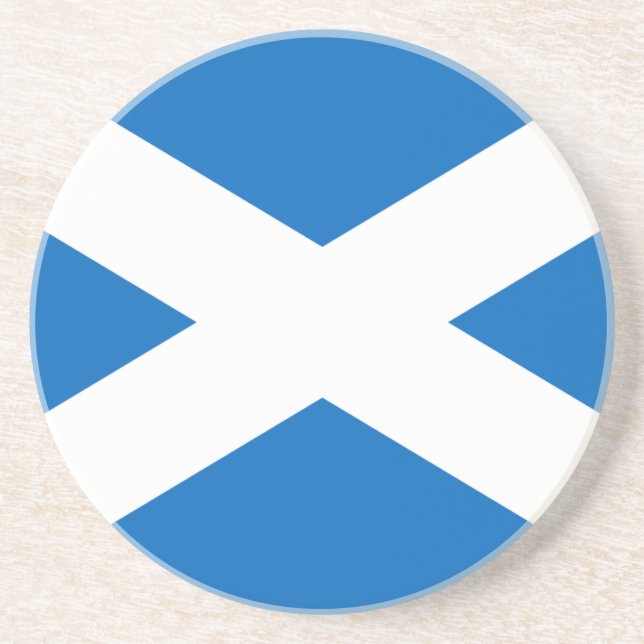 Flag of Scotland - Bratach na h-Alba Coaster (Front)