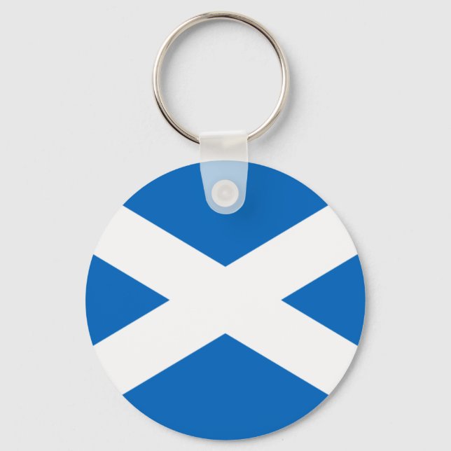 Flag of Scotland - Bratach na h-Alba Keychain (Front)