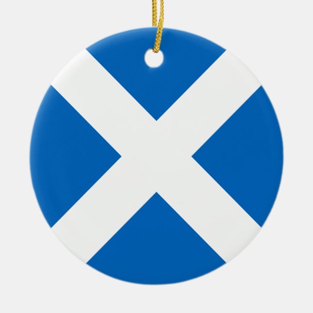 Flag of Scotland Ceramic Ornament (Front)