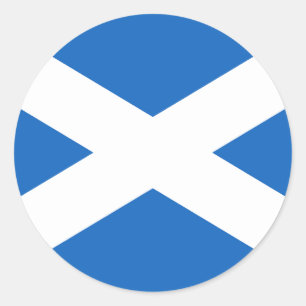 Flag of Scotland Classic Round Sticker