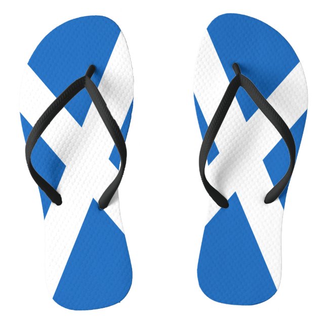 Flag of Scotland Flip Flops (Footbed)