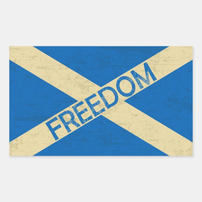 Flag of Scotland Freedom Sticker (Front)