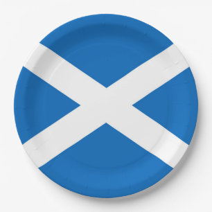 Flag of Scotland or Saltire Paper Plate