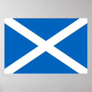 Flag of Scotland or Saltire Poster