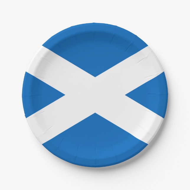 Flag of Scotland Paper Plates (Front)