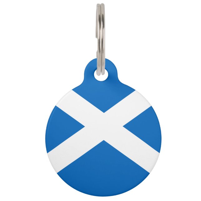 Flag of Scotland Pet Tag (Back)