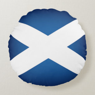 Flag of Scotland Round Pillow