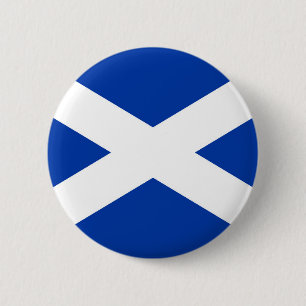 Flag of Scotland Saltire - High Quality Image 2 Inch Round Button