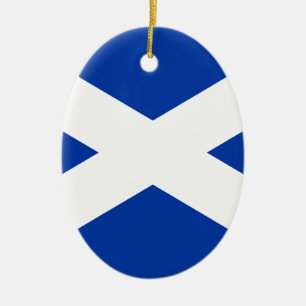 Flag of Scotland Saltire - High Quality Image Ceramic Ornament