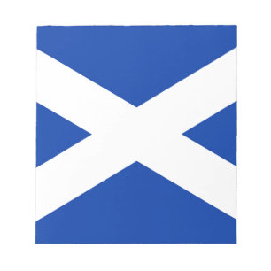 Flag of Scotland Saltire - High Quality Image Notepad