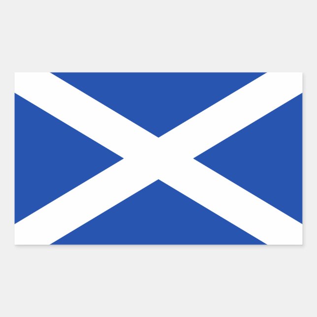 Flag of Scotland Saltire - High Quality Image Sticker (Front)