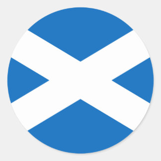 Flag of Scotland - Scottish Flag Classic Round Sticker