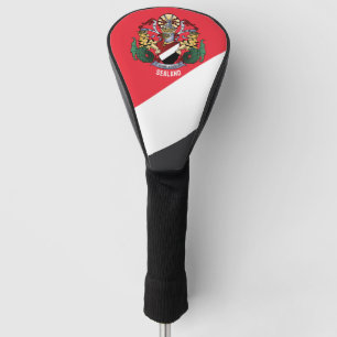 Flag of Sealand, with coat of arms superimposed Golf Head Cover