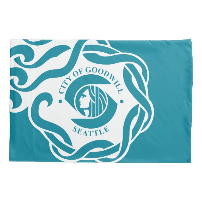 Flag of Seattle (Washington) Pillowcase (Back)