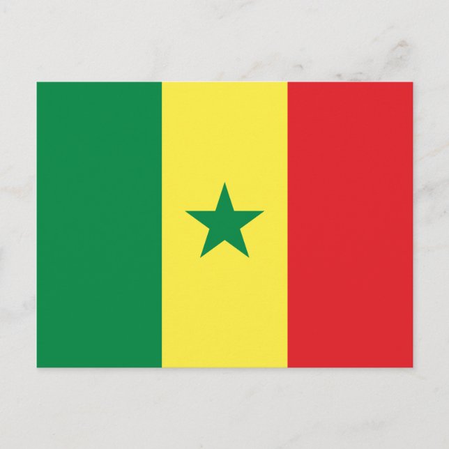 Flag of Senegal Postcard (Front)