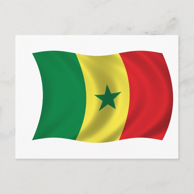 Flag of Senegal Postcard (Front)