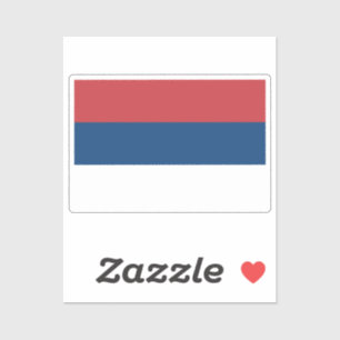 Flag of Serbia custom-cut
